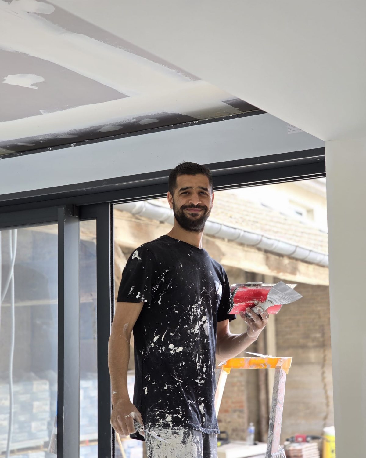 Abdelghani Elabed, sur un chantier
